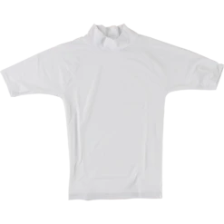BLOCK SURF RASH GUARD / SHORT SLEEVE M-WHITE