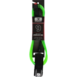 O&E MOULDED LONGBOARD REG KNEE LEASH 9' LIME
