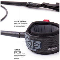 O&E ONE XT BIG REEF QUICK RELEASE LEASH 6' BLK -Surfboard Gears Sales Store 1590002413948 JJOCELQ60XT00KK 3