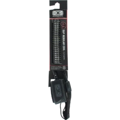 O&E REGULAR SUP/LB COIL ANLE KMOULDED LEASH 9' BLK