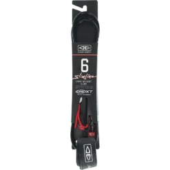 O&E SLIMLINE LIGHTWEIGHT COMP ONE-XT LEASH 6' BLK