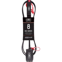 O&E ONE XT BIG WAVE PIN RELEASE LEASH 8' BLK