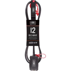 O&E ONE XT BIG WAVE PIN RELEASE LEASH 12' BLACK