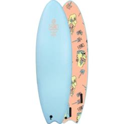 O&E EZI-RIDER SOFTBOARD 5'6" BRAINS BLUE