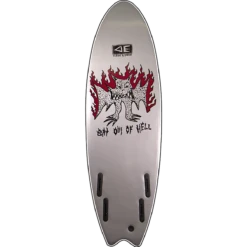 O&E BAT OUTA HELL QUAD SOFTBOARD 5'6" BLK -Surfboard Gears Sales Store 1621862421090 DDOCESEPR56BLAK 2