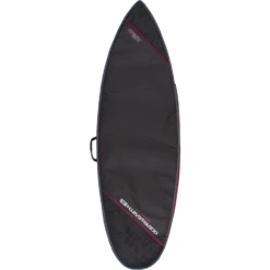O&E COMPACT DAY SHORTBOARD COVER 6'4" BLK/RED