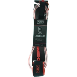 O&E MOULDED LONGBOARD REGULAR LEASH 9' CORAL