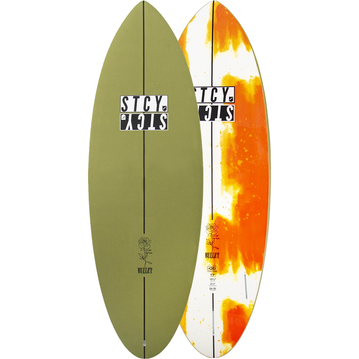 O&E STACEY BULLET EPOXY SOFTBOARD 5'4" OLIVE 1 O&E STACEY BULLET EPOXY SOFTBOARD 5'4" OLIVE