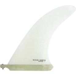 O&E HONEYCOMB SINGLE FIN 9" PALE BLUE