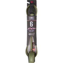 O&E SLIMLINE LIGHTWEIGHT COMP ONE-XT LEASH 6'OLIVE