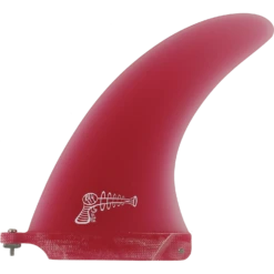 RAY GUN FIBERGLASS CENTER FIN 7.0" RED