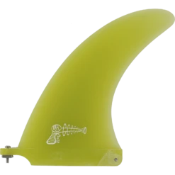 RAY GUN FIBERGLASS CENTER FIN 7.5" YELLOW