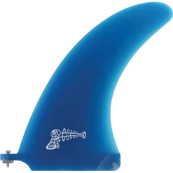 RAY GUN FIBERGLASS/VOLAN CENTER FIN 7.0" BLUE