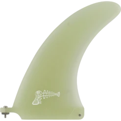 RAY GUN FIBERGLASS/VOLAN CENTER FIN 9.0" CLEAR