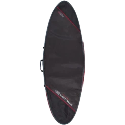 O&E COMPACT DAY FISH COVER 7'0" BLK/RED
