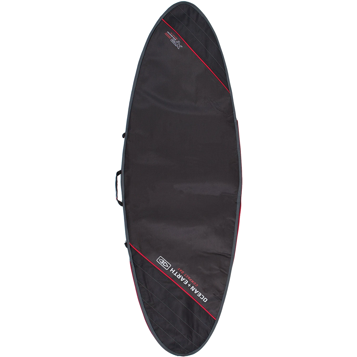 O&E COMPACT DAY FISH COVER 7'0" BLK/RED 1 O&E COMPACT DAY FISH COVER 7'0" BLK/RED
