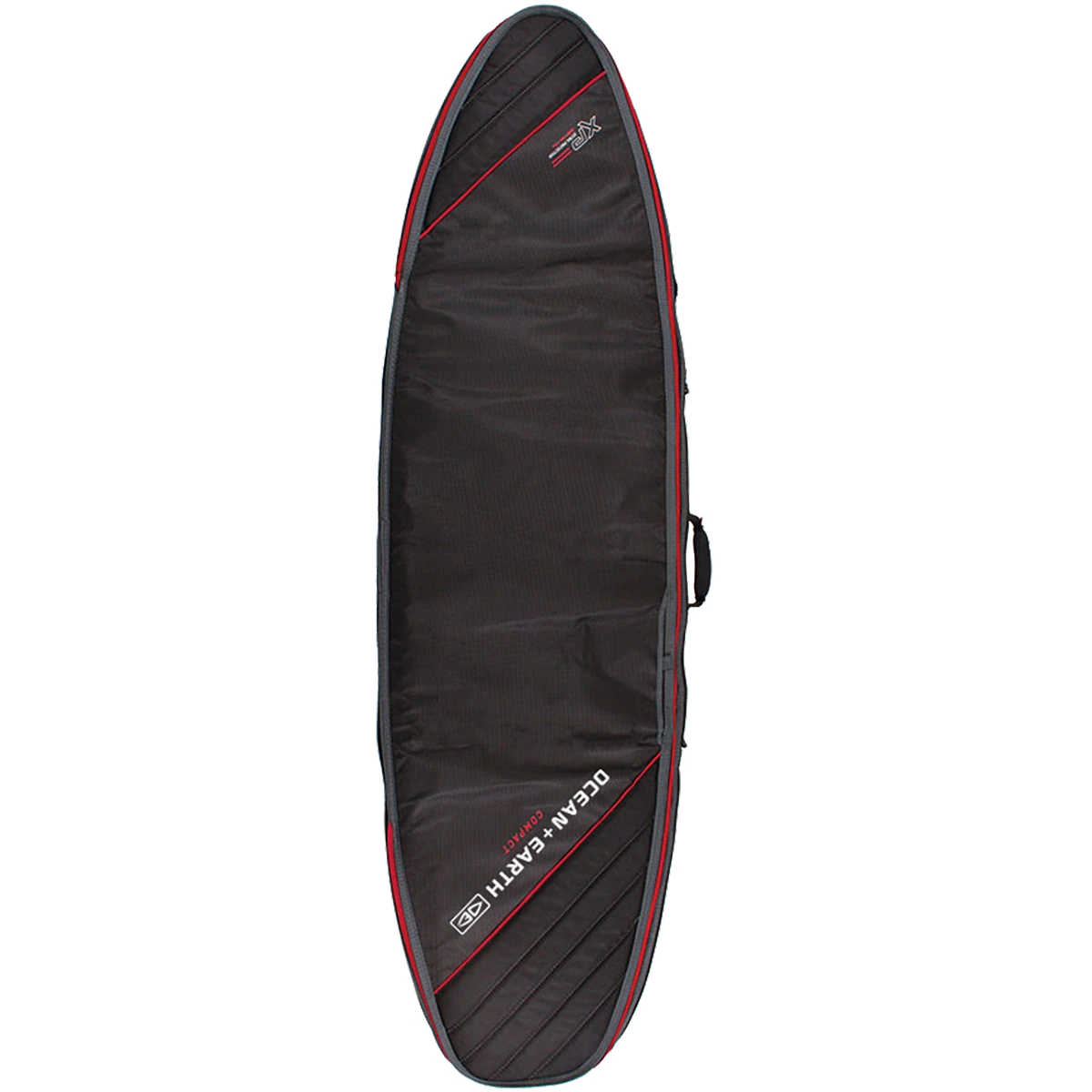 O&E DOUBLE COMPACT SHORTBOARD COVER 7'2" BK/RD/GRY 1 O&E DOUBLE COMPACT SHORTBOARD COVER 7'2" BK/RD/GRY
