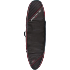 O&E TRIPLE COMPACT SHORTBOARD COVER 6'8" BK/RD/GRY