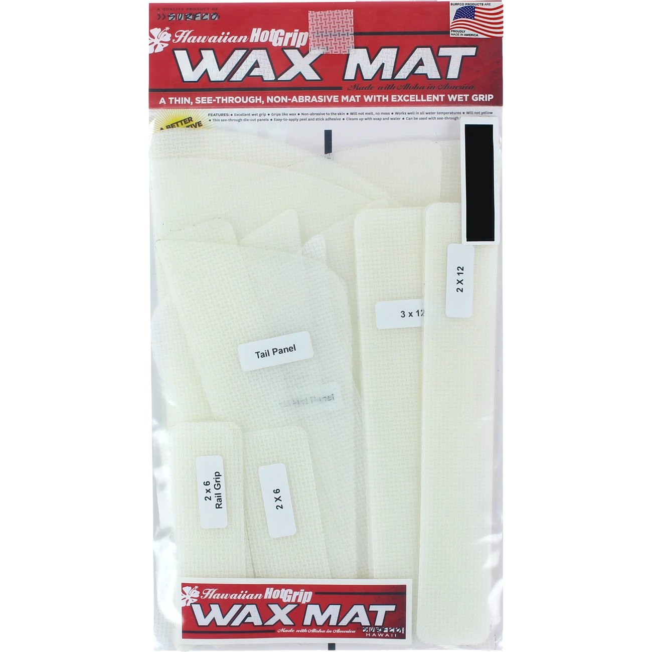 HAWAIIAN HOTGRIP WAX MAT 6'0" SHORT/WIDE 2 HAWAIIAN HOTGRIP WAX MAT 6'0" SHORT/WIDE - Image 2