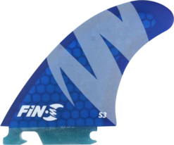 FIN-S S-3 HONEYCOMB BLUE 3 Fins Sale
