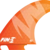 FIN-S S-5 HONEYCOMB NEON ORANGE 3 Fins Sale
