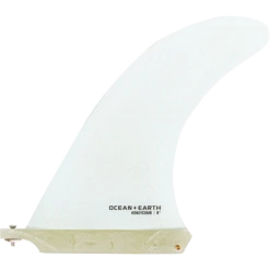 O&E HONEYCOMB SINGLE FIN 8" WHITE
