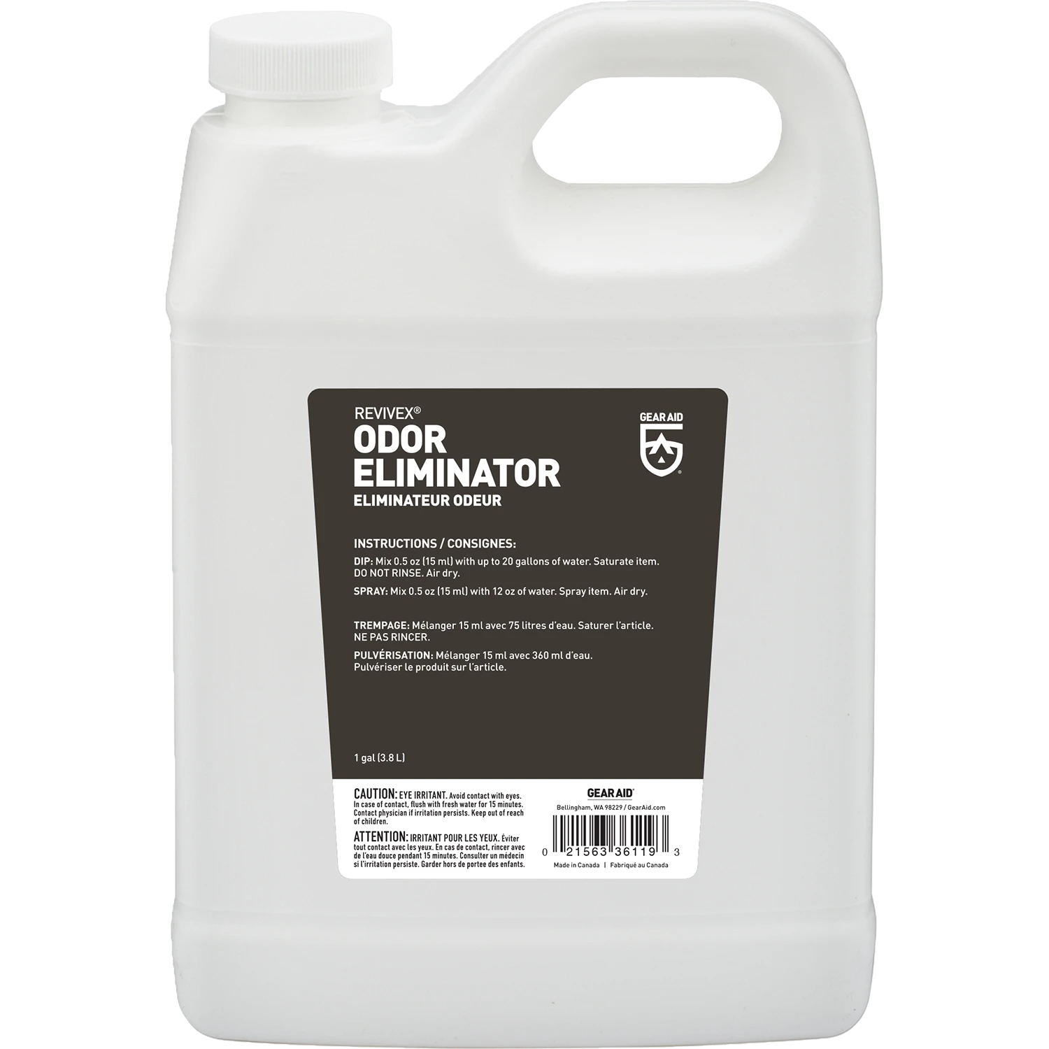 GEAR AID REVIVEX ODOR ELIMINATOR 1gal JUG 1 GEAR AID REVIVEX ODOR ELIMINATOR 1gal JUG
