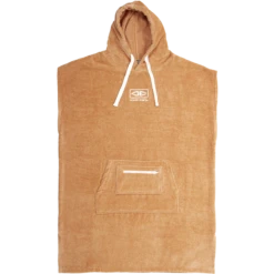 O&E LADIES HOODED PONCHO CLAY