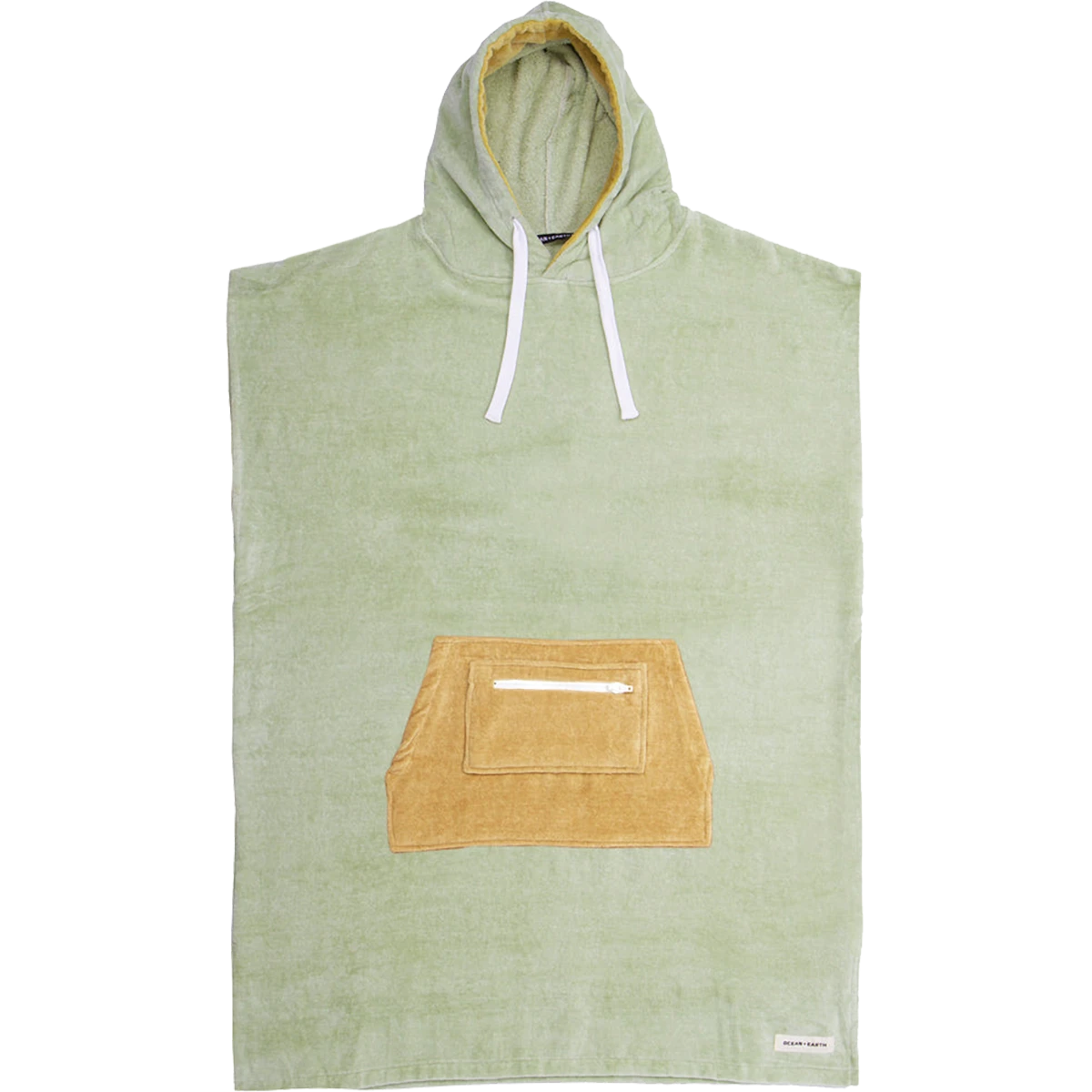O&E LADIES HOODED PONCHO CUCUMBER 1 O&E LADIES HOODED PONCHO CUCUMBER